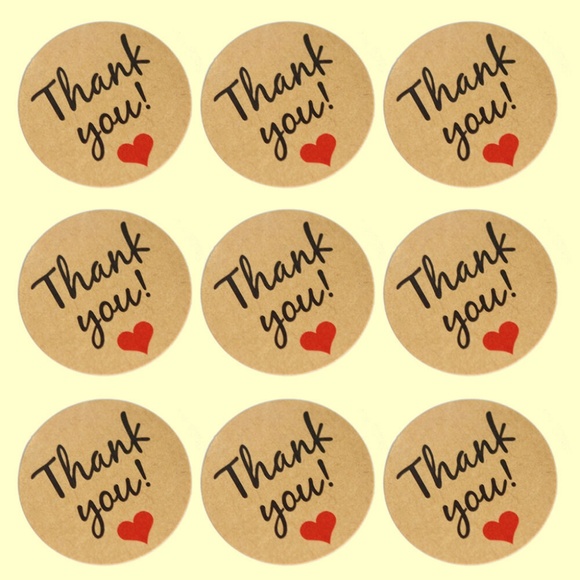 (10) Thank You Stickers for Your Shipping Packages - Picture 5 of 6
